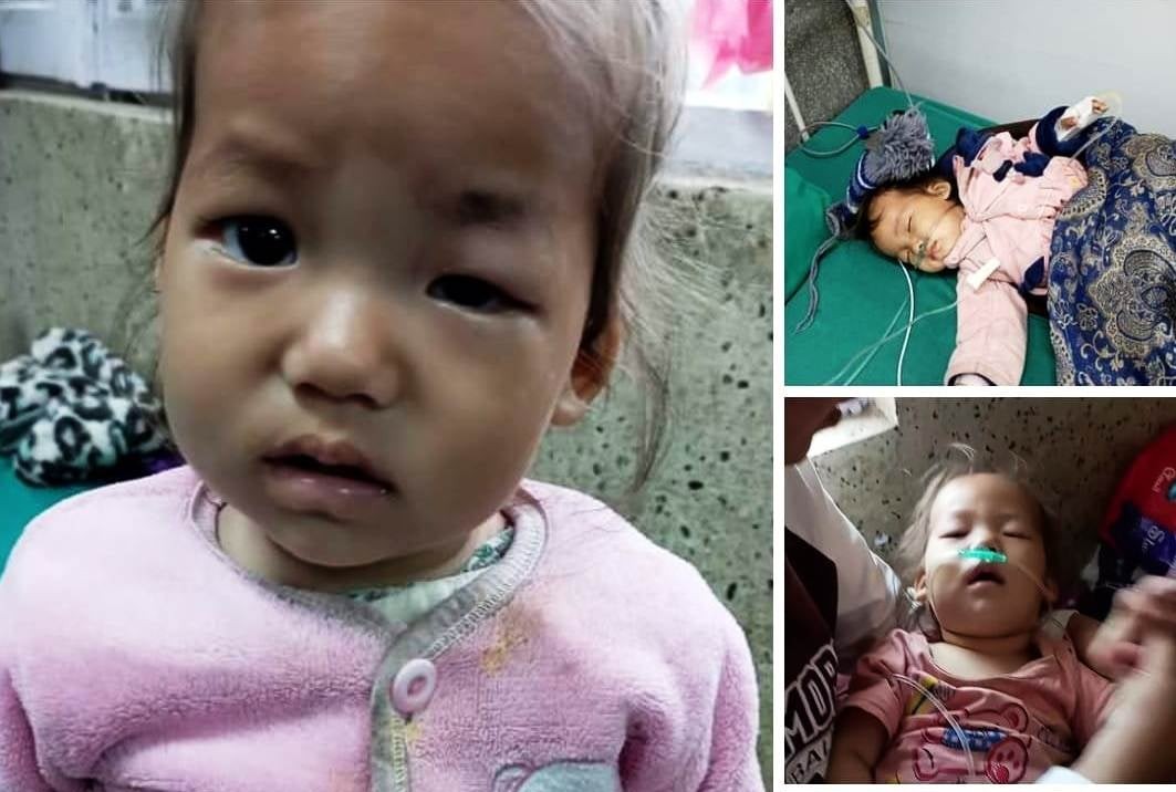 क्यान्सरपीडित अवोध अप्रिया : ज्यान बचाउन गुहार्दै जुरेपीडित दम्पती