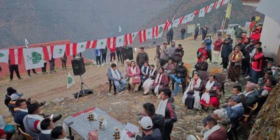 घरदैलोको क्रममा भोताङमा वंशलाल : मेलम्चीको रोयल्टीदेखि पर्यटनमार्फत समृद्ध पाँचपोखरी निर्माण
