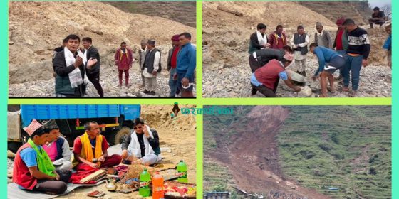 पहिरोमा ज्यान गुमाएका ३९ जनाको सम्झनामा स्तुपा निर्माण,लिदीवासीले पहिल्यै मागेका थिए जीवनरक्षा
