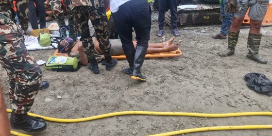 रसुवा बाढीको १० दिनपछि त्रिशूली ३ ए को सुरुङभित्रबाट दुर्ईजनाको उद्धार